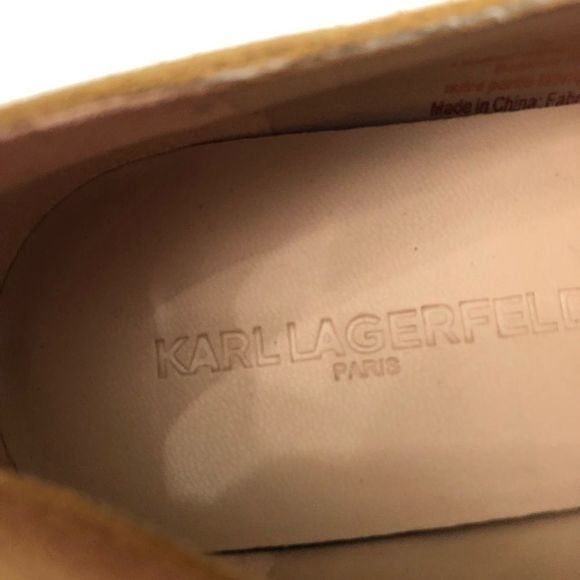 Karl Lagerfeld Irene Leather Loafers Chain Detailing Shoes - Picture 8 of 10